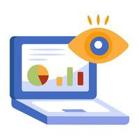 Premium download icon of chart monitoring vector