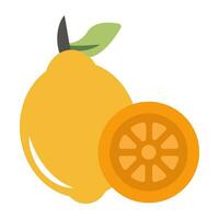 A unique design icon of lemon vector