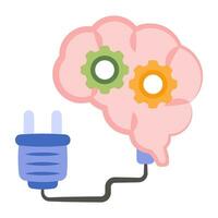 Brain development icon in trendy design vector