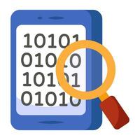 An icon design of search binary code vector