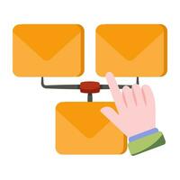 Perfect design icon of mail select vector