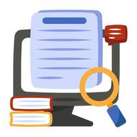 Premium download icon of Search Document vector