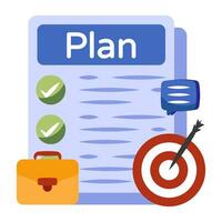 Perfect design icon of work plan vector