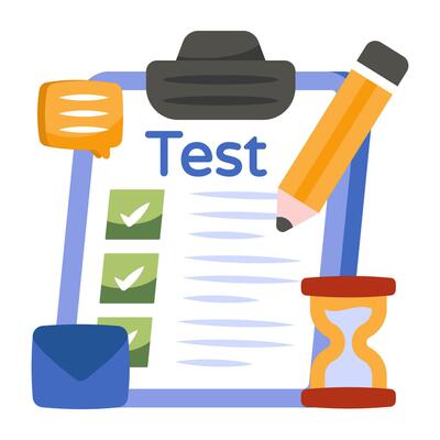 An icon design of job test