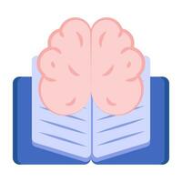 Modem design icon of ai book vector