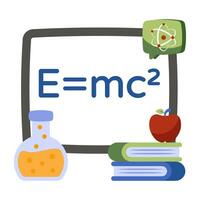 An icon design of physics formula vector