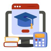 A perfect design icon of education website vector
