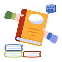 A creative design vector of giving book icon