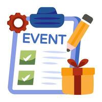 Perfect design icon of event list vector