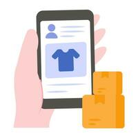 Vector design of mobile shopping