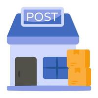 A premium download icon of post office vector