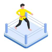 A premium design illustration of wrestling vector