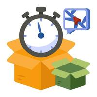 Perfect design icon of delivery time vector