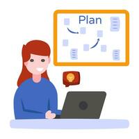 A perfect design icon of task plan vector