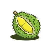 ilustración vector Durian plano diseño