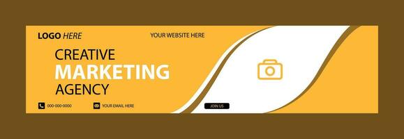 abstract vector business long banner template. Business minimal background, facebook cover and social media cover design