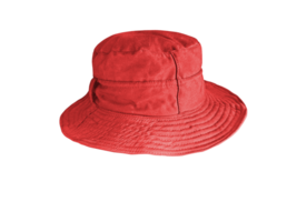 rojo Cubeta sombrero png transparente