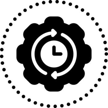 solid icon for recently vector