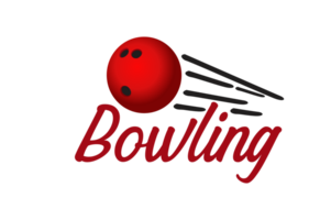 Bowling Design mit transparent Hintergrund png