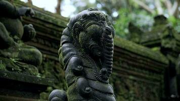 uralt Statuen im das Tempel von bali video