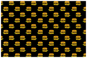 Food -Hamburger Pattern Background png