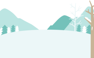 forêt dans le hiver png