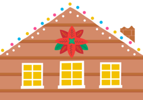 a cute gingerbread house png