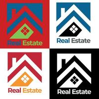 Real estate logo design,modern logo design for a financial industry. creative vector