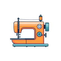 Ai generated sewing machine illustration png