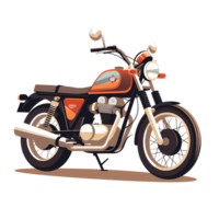 ai generado ilustración de un motocicleta en un transparente antecedentes png