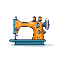 Ai generated sewing machine illustration png