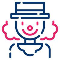 Clown icon illustration for UIUX, infographic, etc vector