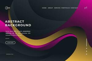 Black Colorful Abstract Background Wave was created with a modern and minimalist aesthetic in mind It would be perfect for a landing page or web app, and would also make a great mobile app background vector