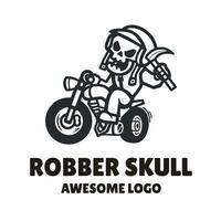 Robber Skull Logo vector