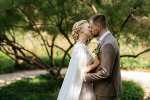 the first meeting of the bride and groom photo