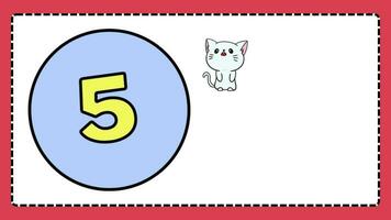 learn Number counting for kids rhymes preschool education learning video. video