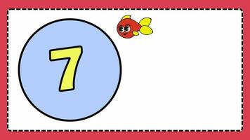 learn Number counting for kids rhymes preschool education learning video. video