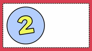 learn Number counting for kids rhymes preschool education learning video. video