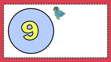 learn Number counting for kids rhymes preschool education learning video. video