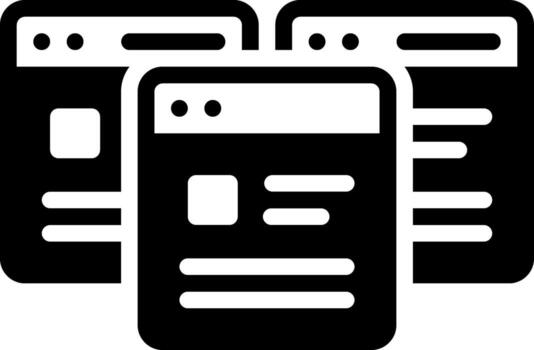 solid icon for websites vector