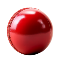 cricket boll png lysande cricket boll png röd cricket boll röd läder cricket boll png cricket boll transparent bakgrund ai genererad