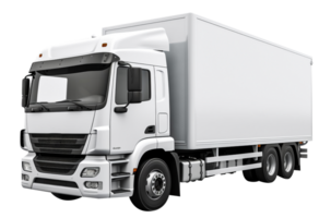 cubierto camioneta png camión png carga camioneta camión transportar carga transparente antecedentes ai generado