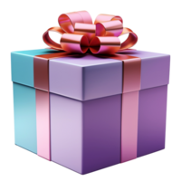 geschenk doos PNG rood geschenk doos PNG geschenk doos met rood lint PNG mooi geschenk doos PNG geschenk doos met rood boog transparant achtergrond ai gegenereerd