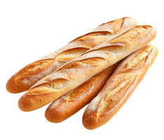 Stangenbrot png Stangenbrot Brot png Französisch Brot png lange Brot png Stangenbrot transparent Hintergrund ai generiert