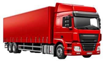 coperto furgone png camion png carico furgone camion trasporto carico trasparente sfondo ai generato