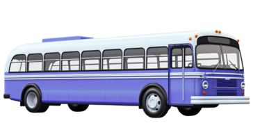 Bus png city bus png shuttle bus png travel company bus png tourist bus png passenger bus png purple bus transparent background Ai Generated