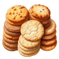 bolacha png biscoitos png bekery bolacha png bolacha transparente fundo ai gerado