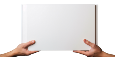 Book cover png holding blank book cover png holding photo album png holding blank page png holding blank book cover transparent background Ai Generated