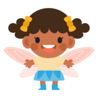 little fairy clipart, Cute beautiful little winged fairies png