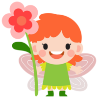 little fairy clipart, Cute beautiful little winged fairies png